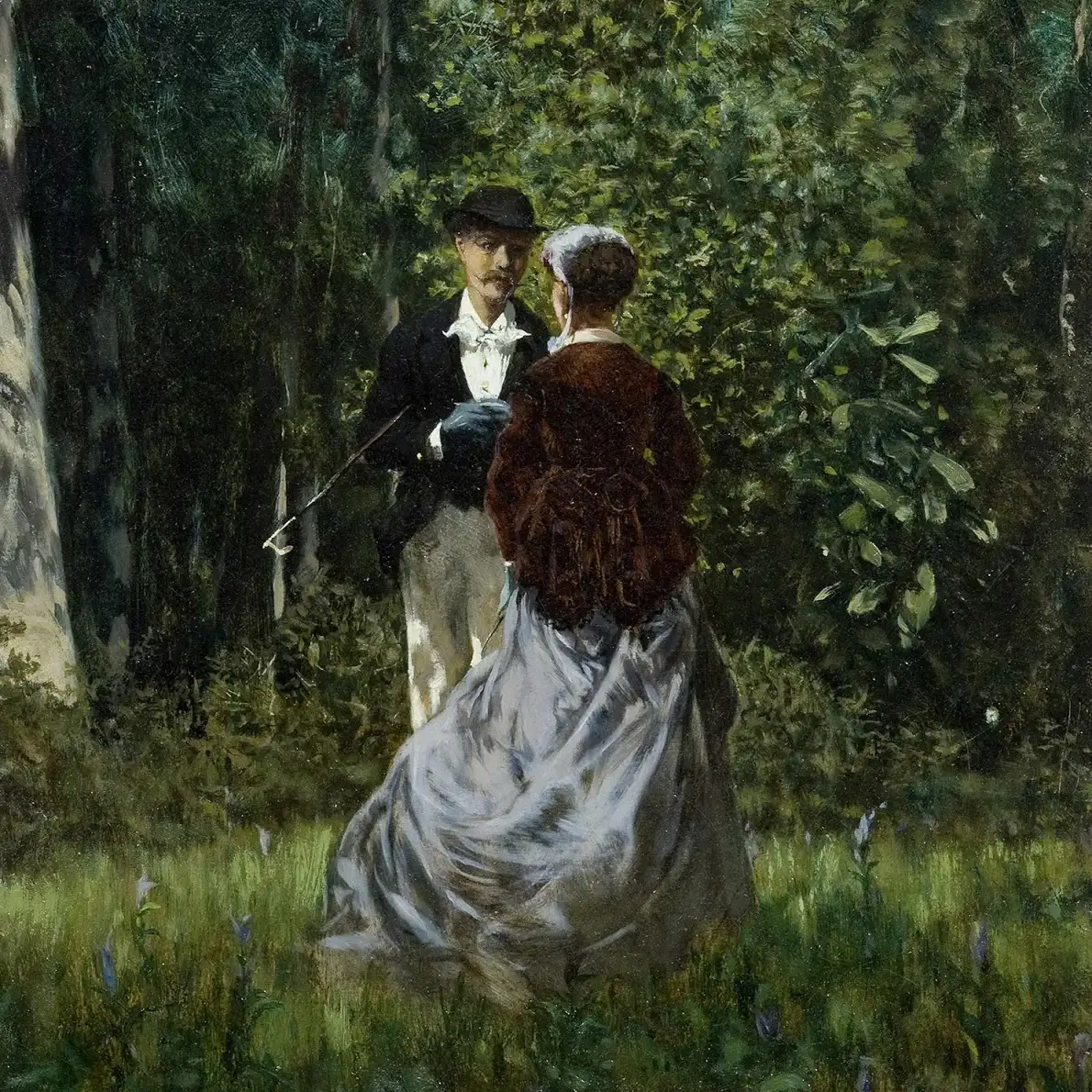 1873Telemaco Signorini Rendez vous nel bosco 1873Telemaco Signorini Rendez vous nel bosco